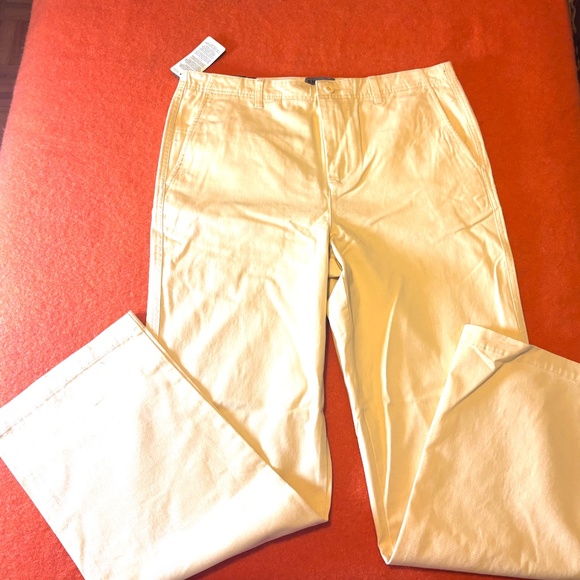 Corn vanilla yellow cotton Wynwood relaxed fit chinos pants NWT - Picture 3 of 10